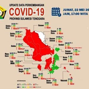 Kolaka Kembali Zona Merah, Satu Orang Terkonfirmasi Positif Covid-19