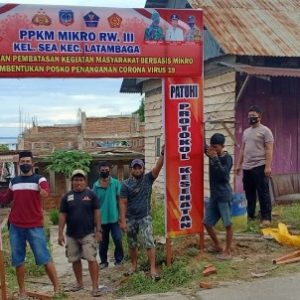 Cegah penyebaran COVID-19 Polsek Kolaka terap PPKM