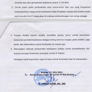 Satgas COVID-19 Kolaka keluarkan edaran larangan acara perkawinan