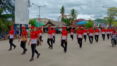 Kejari Kolaka Ikut Lomba Gerak Jalan Semarakkan Hut RI 77