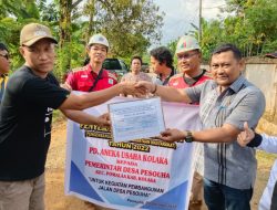 PD Aneka Usaha Serahkan PPM Pada Desa Pesouha Pomalaa