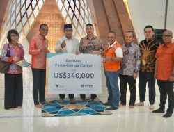 PT Vale Indonesia Bersama Huayou Serahkan Donasi Pasca-Gempa Cianjur