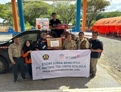 Antam – ESDM bantu korban banjir Kabupaten Luwu