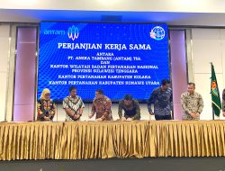 Antam dan BPN Sultra Lakukan Kerja Sama pengamanan aset