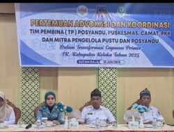 Dinkes Menggelar Pertemuan Tim Pembina Posyandu, Puskesmas, Camat dan PKK