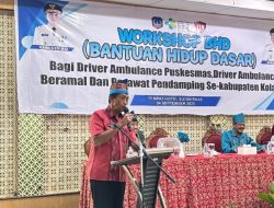 Dinkes Gelar Workshop BHD bagi Driver Ambulance Puskesmas Beramal dan Perawat Pendamping Se Kabupaten Kolaka