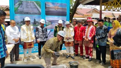 PT Vale Indonesia,Tbk Groundbreaking Revitalisasi Pasar Raya Mekongga Kolaka