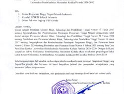 Senat USN Kolaka Buka Pendaftaran Bakal Calon Rektor Periode 2026–2030