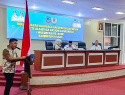 H Husmaluddin Terpilih Secara Aklamasi Pimpin Koni Kolaka
