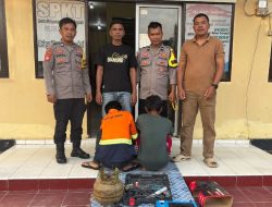 Polsek Lambandia Amankan Seorang Buruh Harian Lepas Diduga Mencuri di Rumdis Sekolah